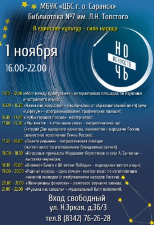 Ночь искусств - 2025